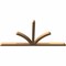 Ekena Millwork Richland Timber Gable Bracket, Western Red Cedar, 96"W x 48"H x 3 1/2"D x 3 1/2"F, 12/12 Pitch GBW096X48X0404RIC00SWR - alternate 4